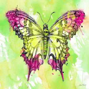 Artist Jean Plout Debuts New Butterfly On Green Watercolor